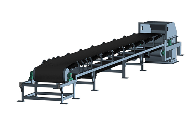 采用了結(jié)構(gòu)緊湊、剛性好、強(qiáng)度高的三角形機(jī)架，機(jī)架部分、中間架和中間架支